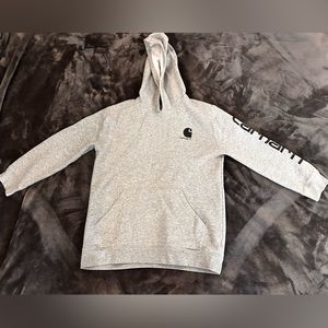 Unisex large 14-16 grey Carhartt hoodie